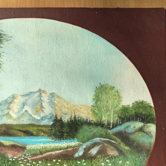 Landscape original painting 1984 Aurelio A Dizon Philippines - Picture 3 of 7